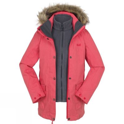 Parka Jack Wolfskin Rose Hill Mujer - Coral - Chile MVH834726